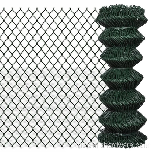 5x5cm 6feet Galvanized Diamond Mesh Chain Link Fence